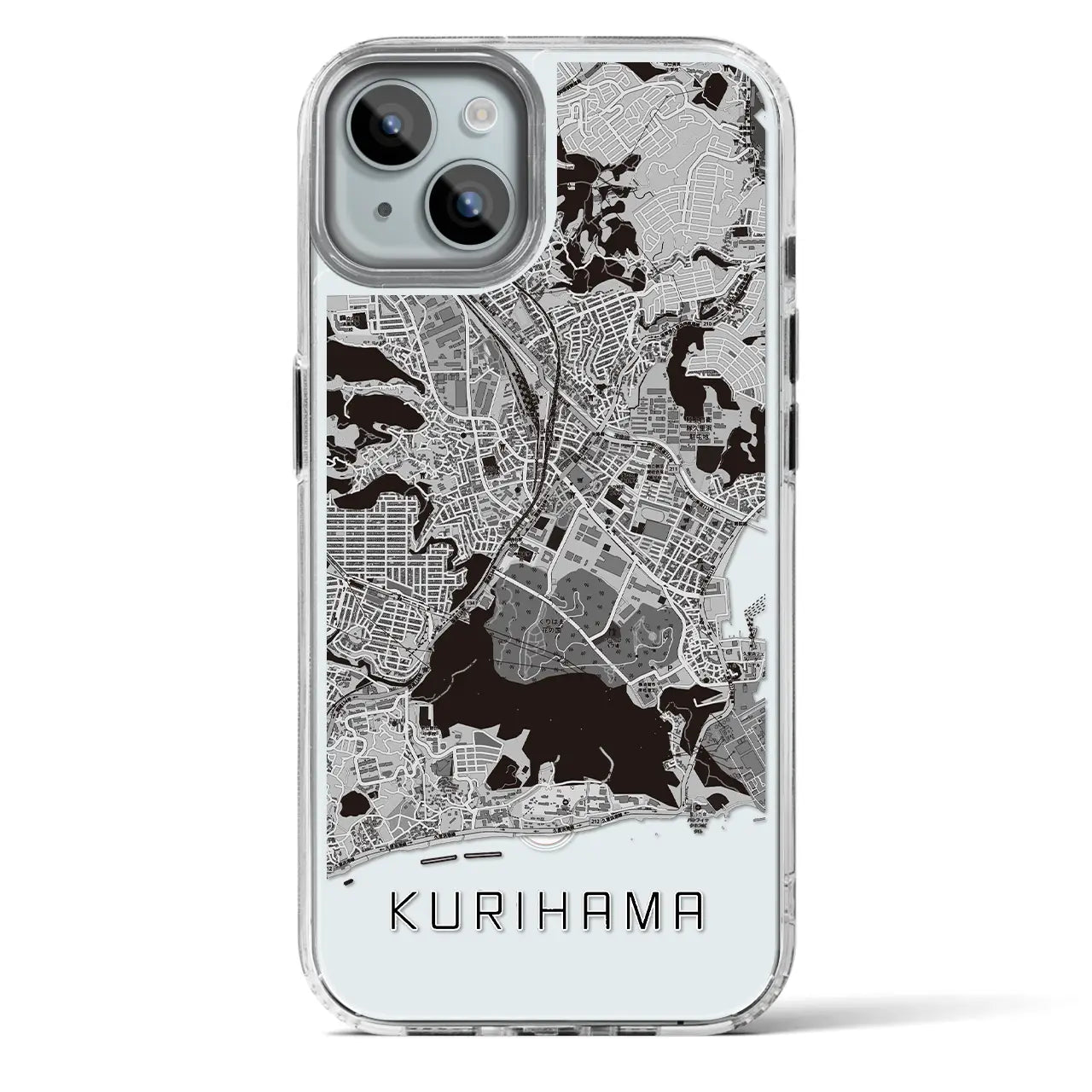 【久里浜(神奈川県)】地図柄iPhoneケース(MagSafeタイプ)