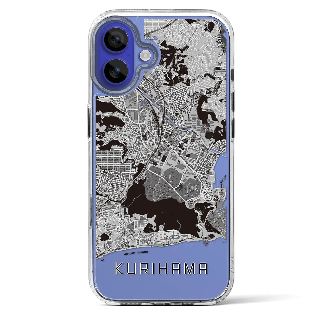 【久里浜(神奈川県)】地図柄iPhoneケース(MagSafeタイプ)