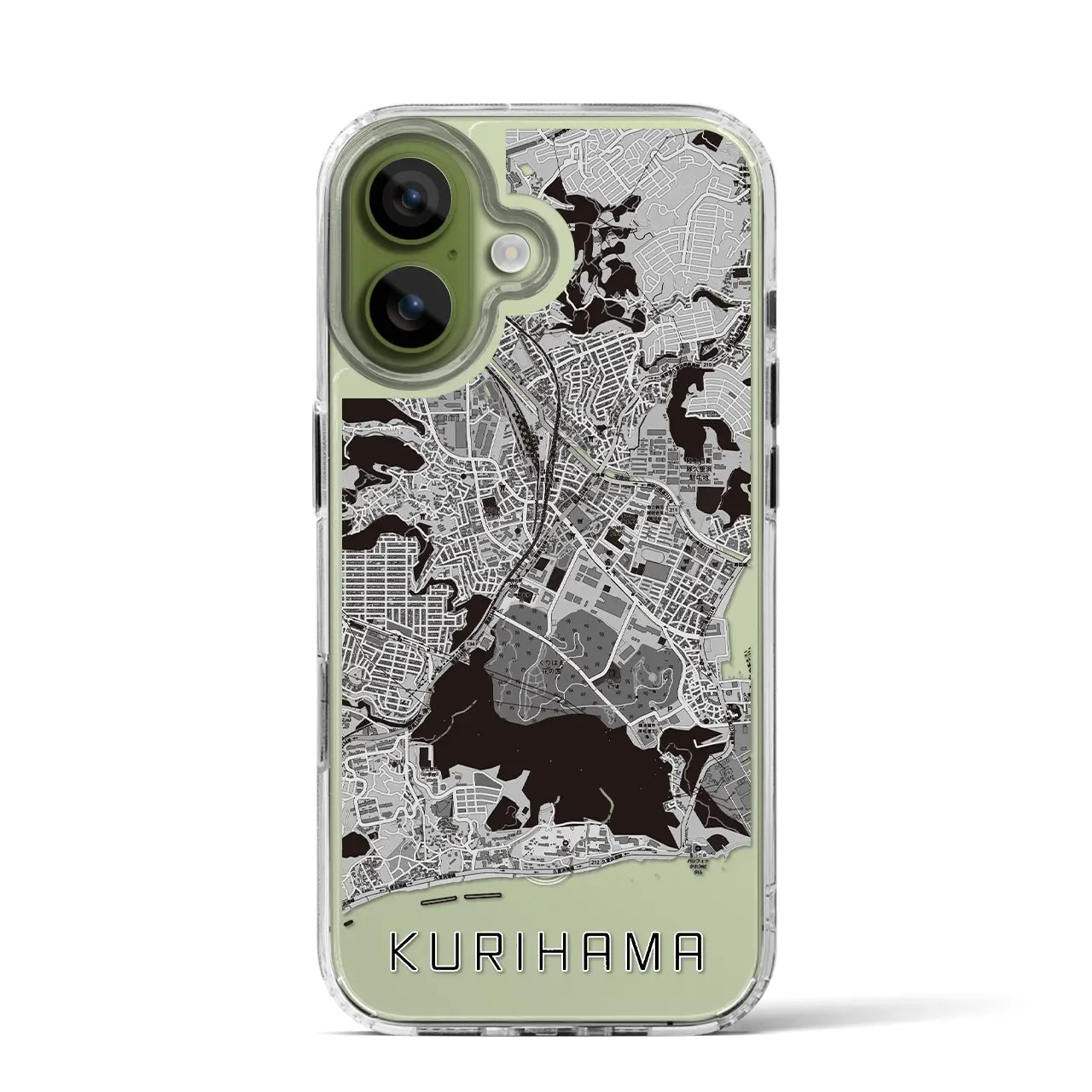 【久里浜(神奈川県)】地図柄iPhoneケース(MagSafeタイプ)