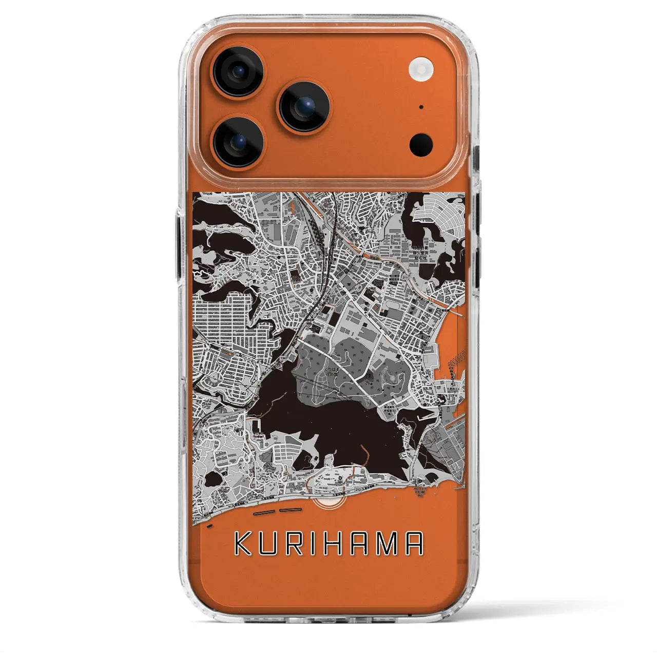 【久里浜(神奈川県)】地図柄iPhoneケース(MagSafeタイプ)