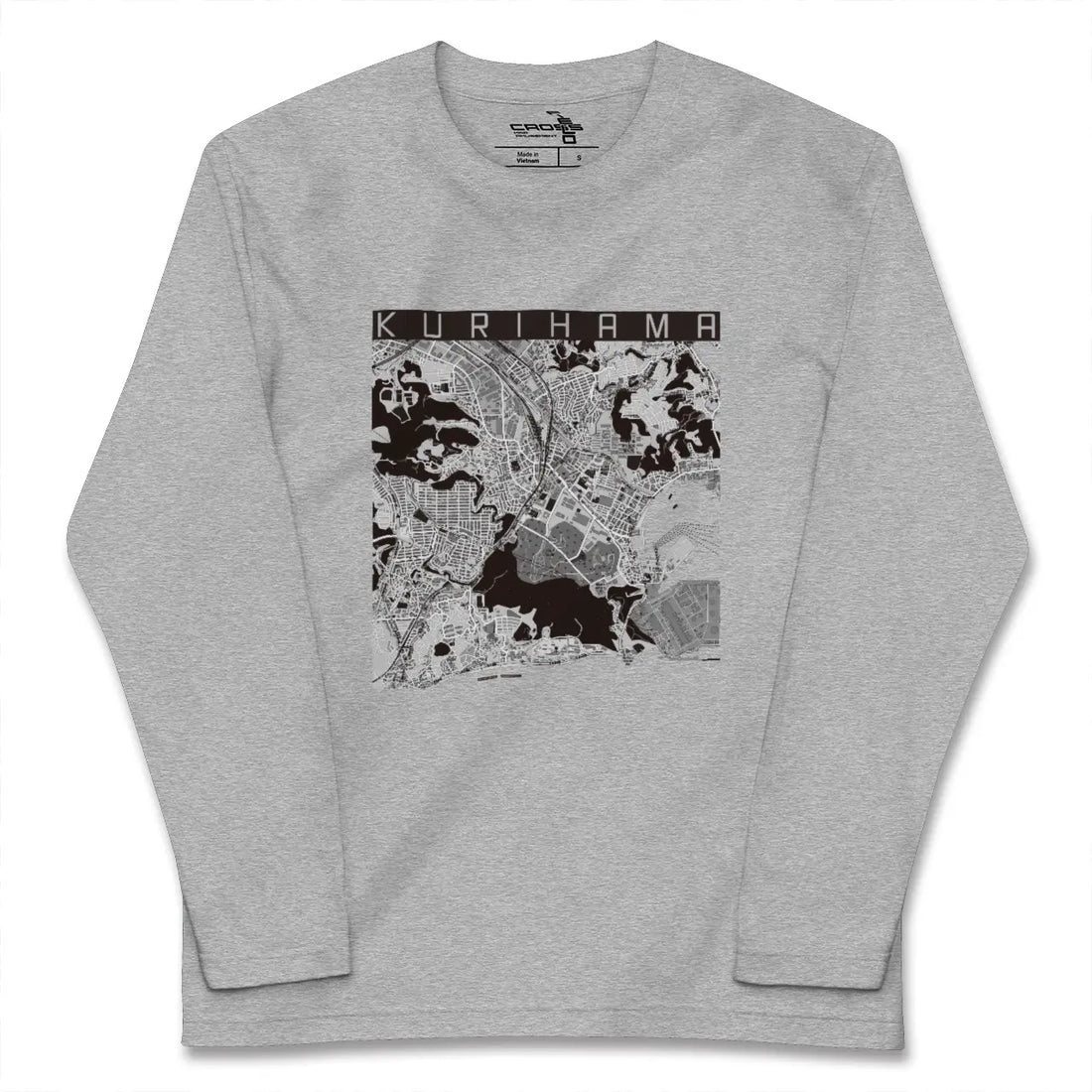【久里浜(神奈川県)】地図柄ロングスリーブTシャツ