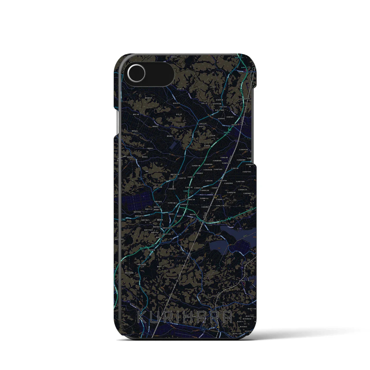 【栗原(宮城県)】地図柄iPhoneケース(バックカバータイプ)