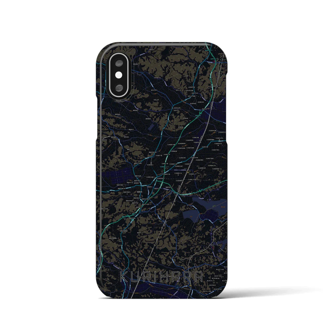 【栗原(宮城県)】地図柄iPhoneケース(バックカバータイプ)