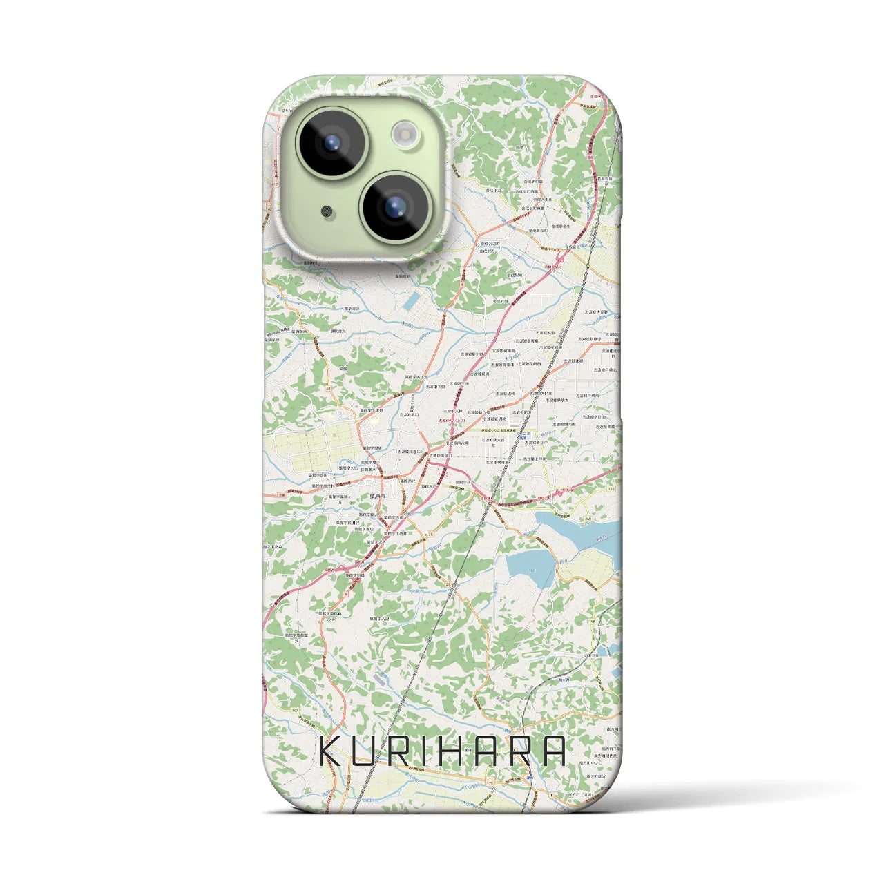 【栗原(宮城県)】地図柄iPhoneケース(バックカバータイプ)