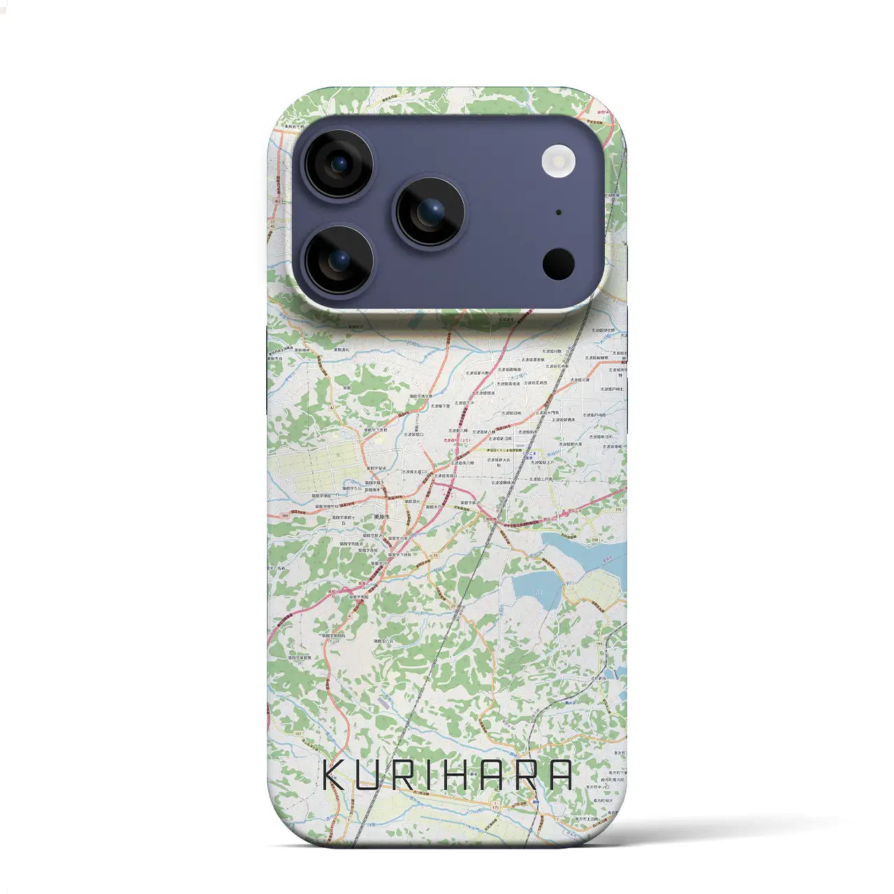 【栗原(宮城県)】地図柄iPhoneケース(バックカバータイプ)