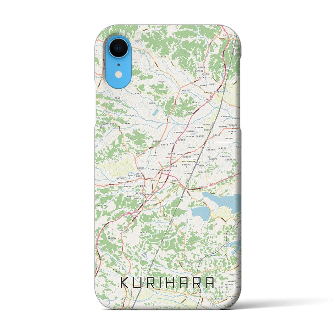 【栗原(宮城県)】地図柄iPhoneケース(バックカバータイプ)