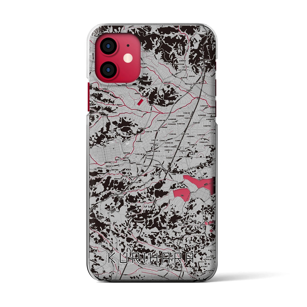 【栗原(宮城県)】地図柄iPhoneケース(クリアタイプ)