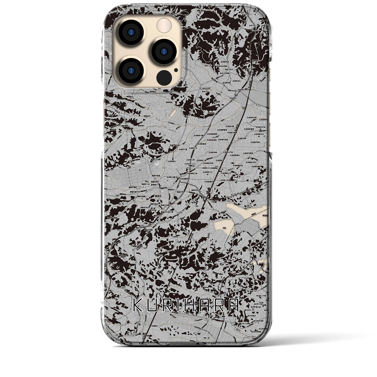 【栗原(宮城県)】地図柄iPhoneケース(クリアタイプ)