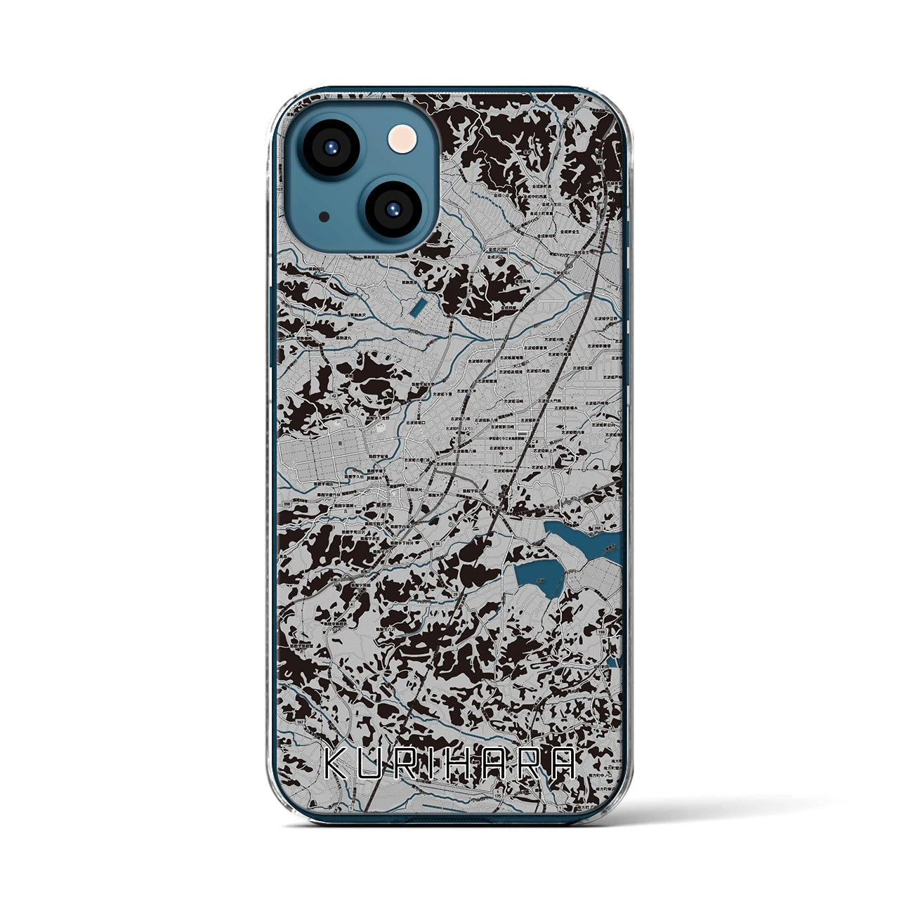 【栗原(宮城県)】地図柄iPhoneケース(クリアタイプ)