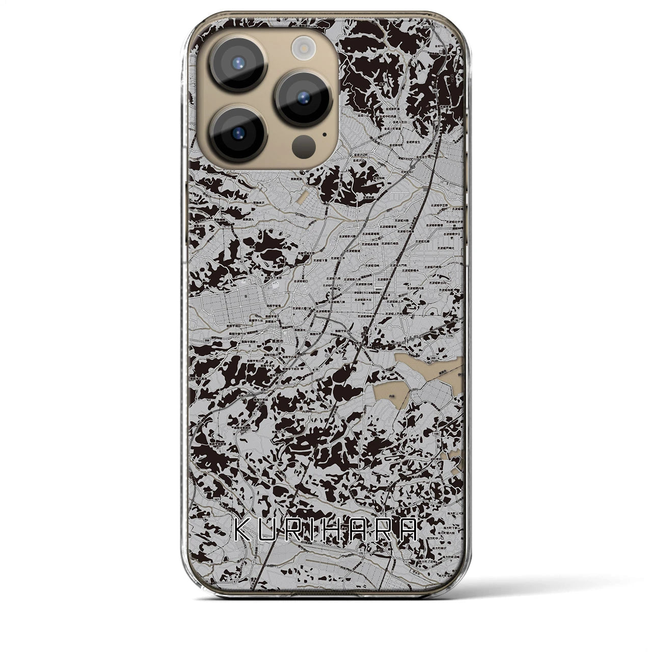 【栗原(宮城県)】地図柄iPhoneケース(クリアタイプ)