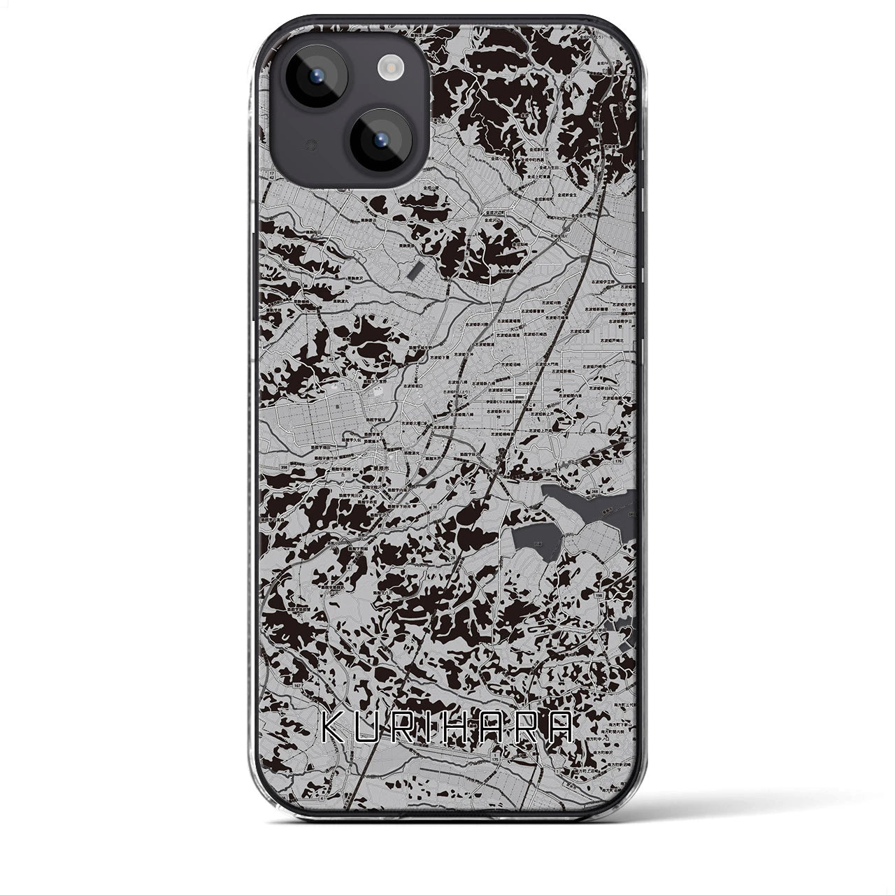 【栗原(宮城県)】地図柄iPhoneケース(クリアタイプ)