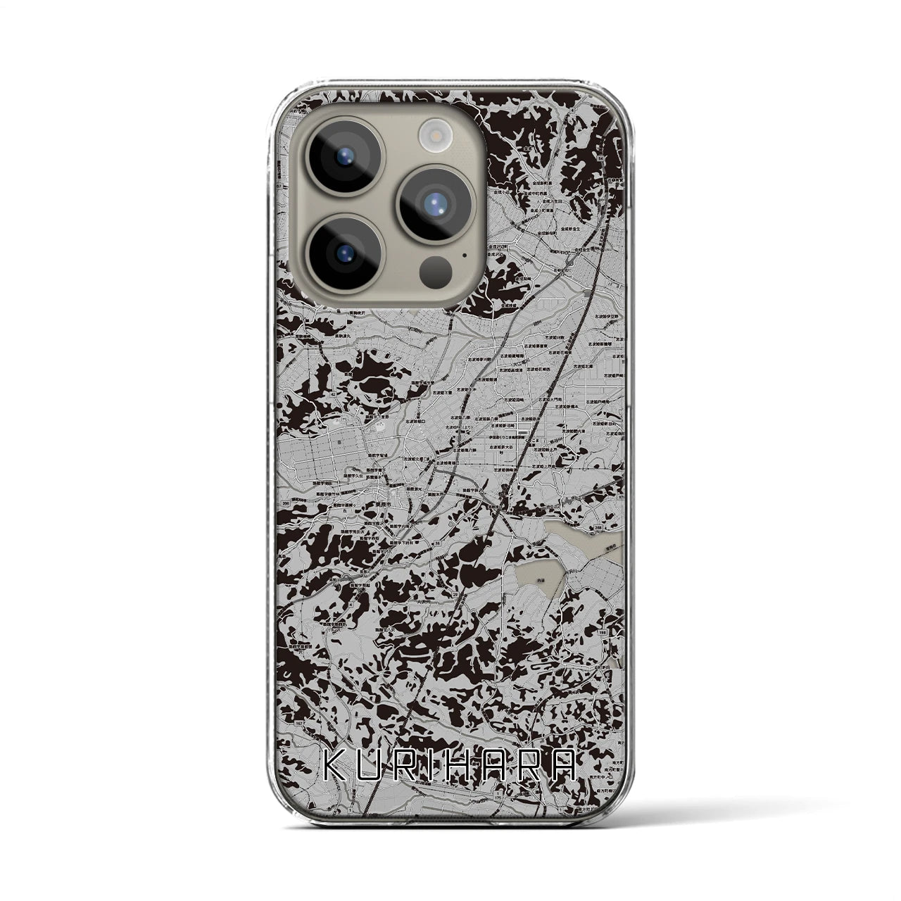 【栗原(宮城県)】地図柄iPhoneケース(クリアタイプ)