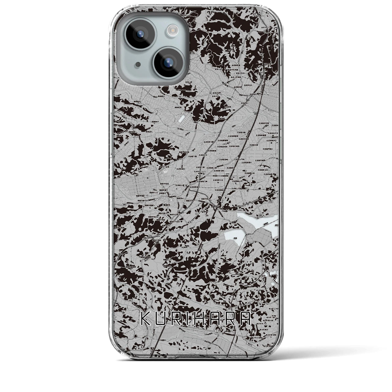 【栗原(宮城県)】地図柄iPhoneケース(クリアタイプ)