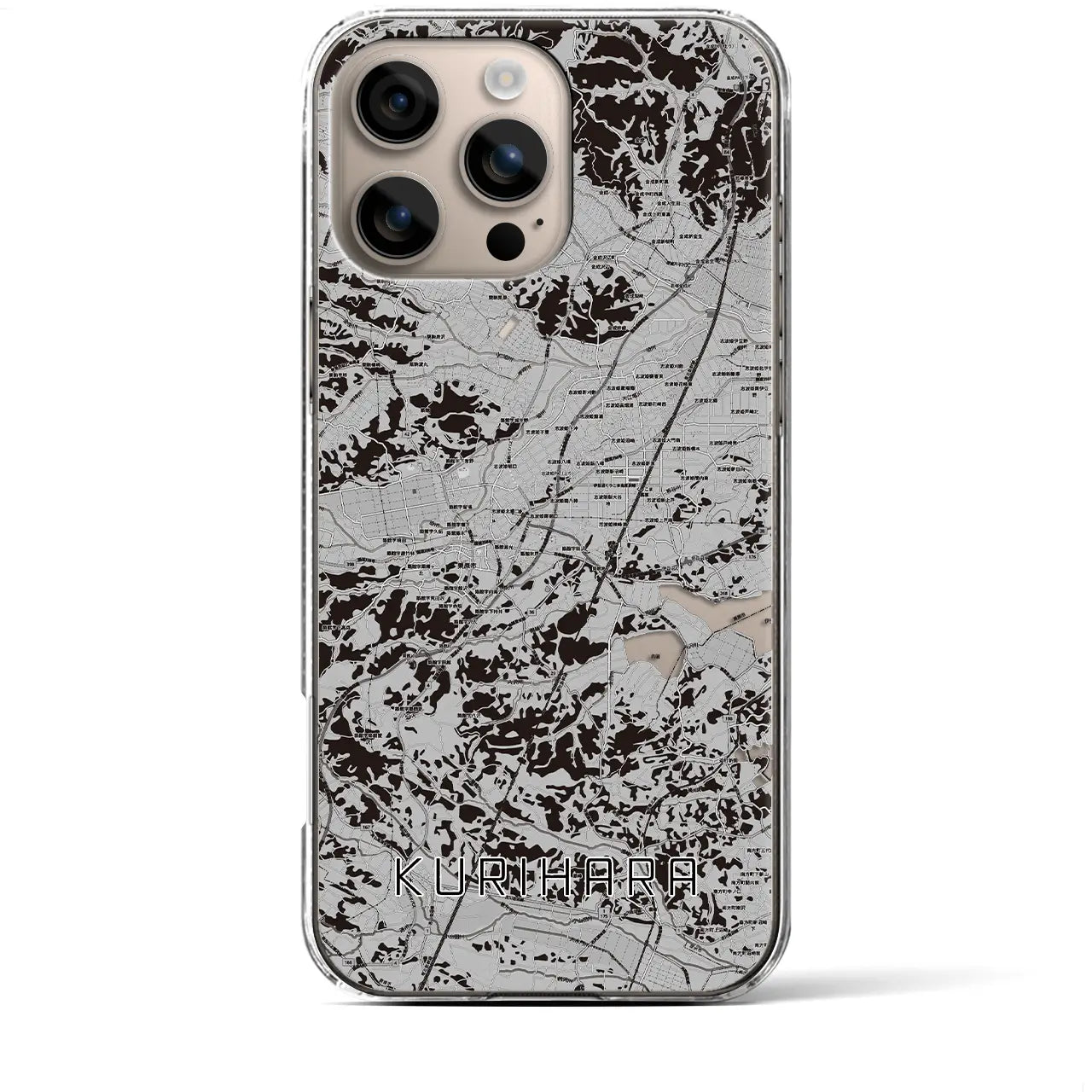 【栗原(宮城県)】地図柄iPhoneケース(クリアタイプ)