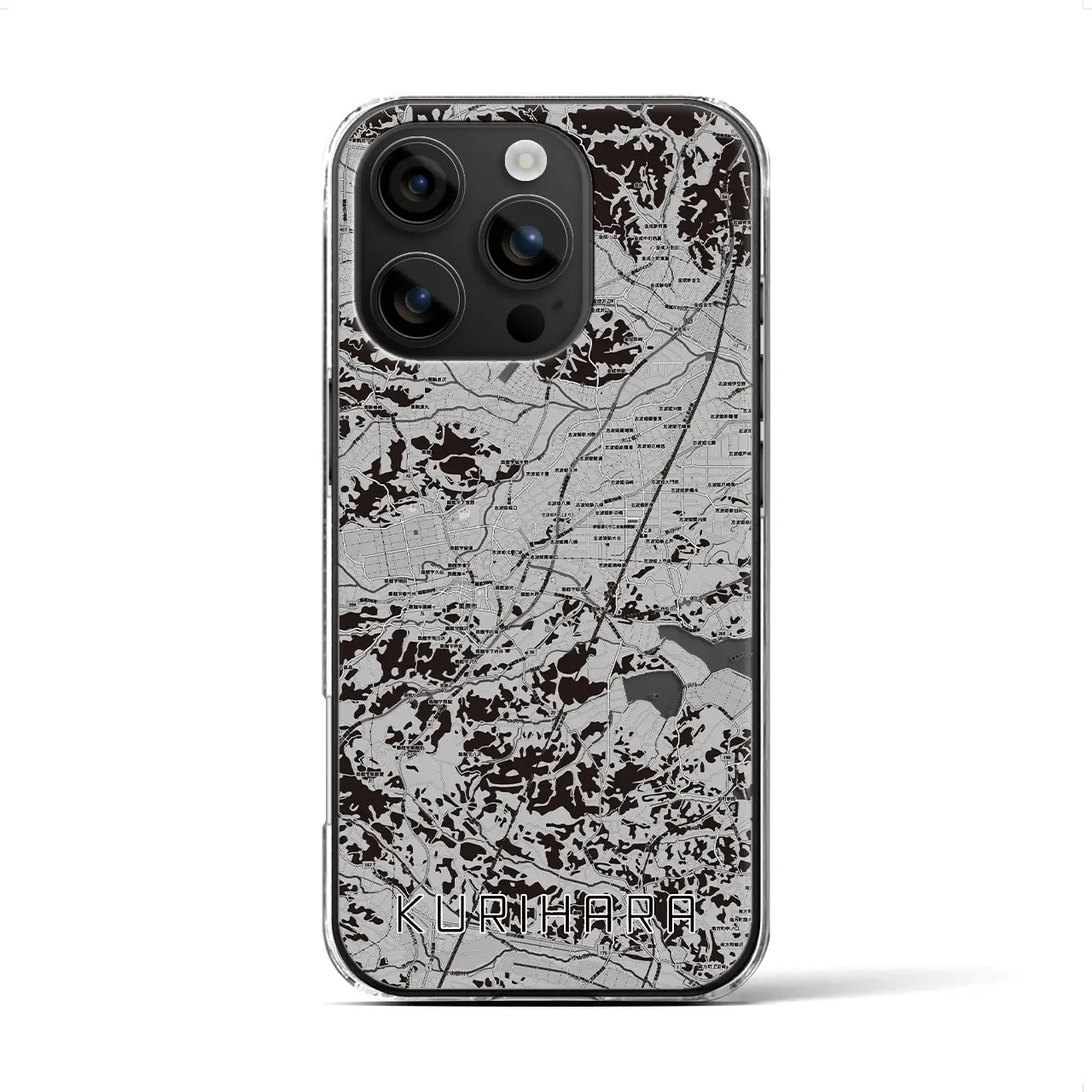 【栗原(宮城県)】地図柄iPhoneケース(クリアタイプ)