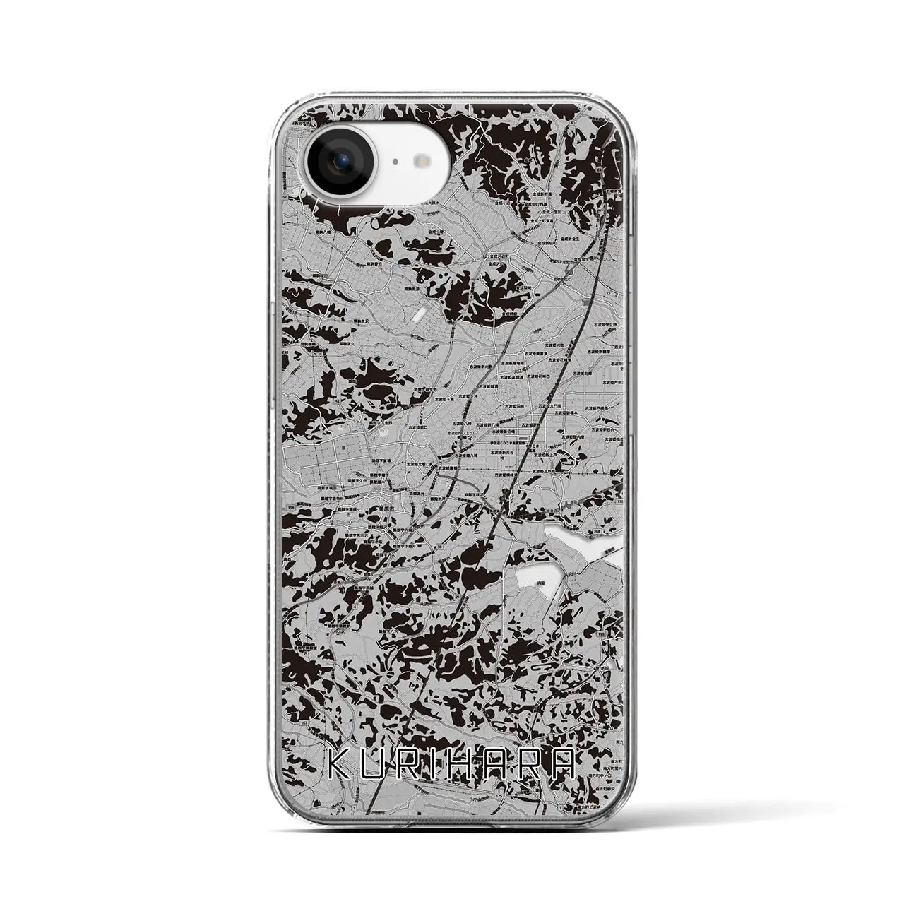 【栗原(宮城県)】地図柄iPhoneケース(クリアタイプ)