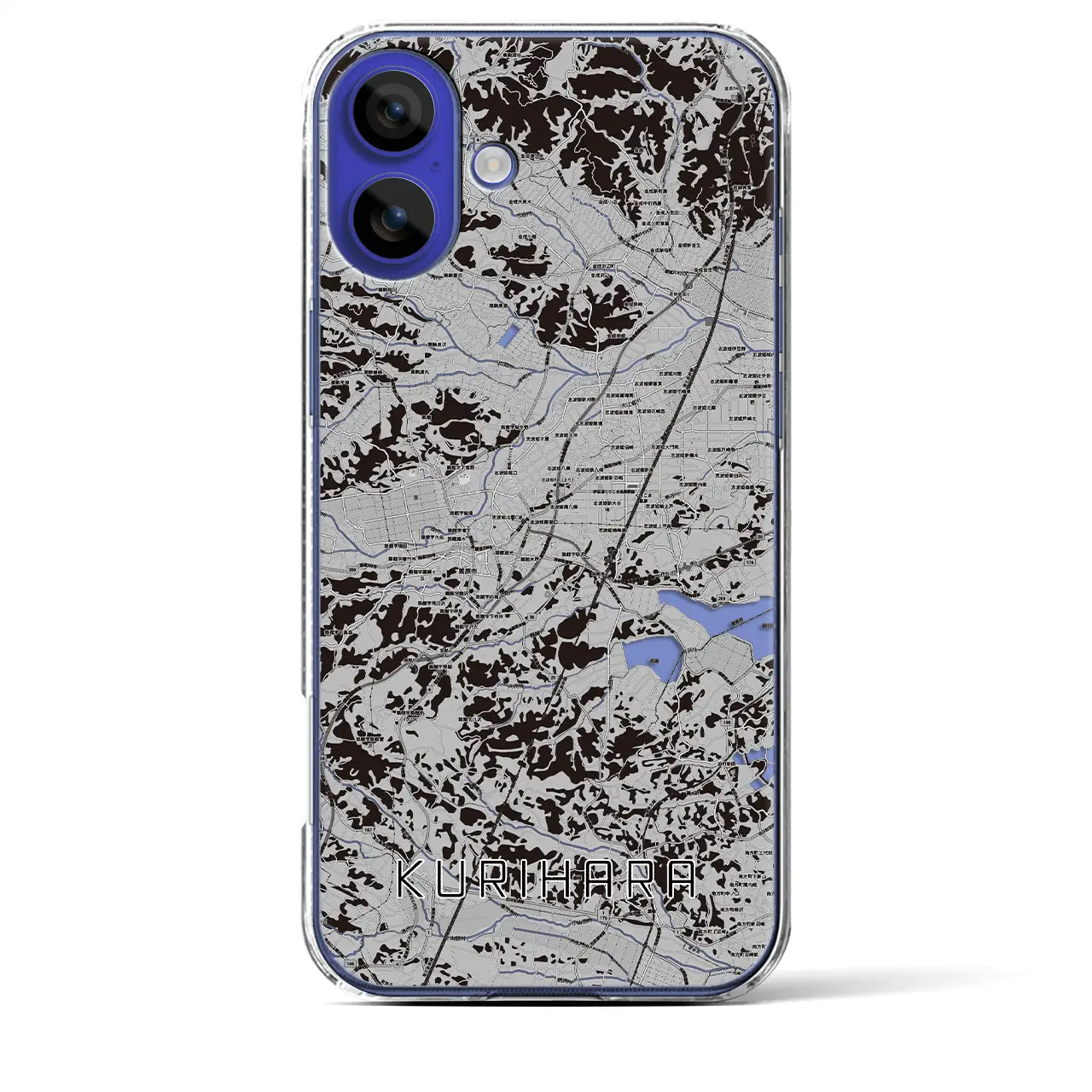 【栗原(宮城県)】地図柄iPhoneケース(クリアタイプ)