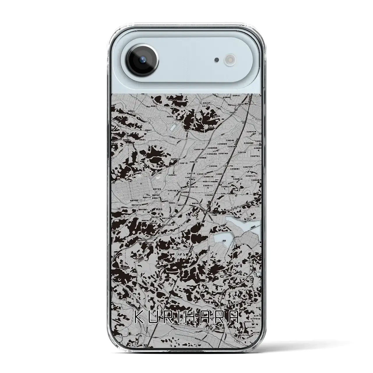 【栗原(宮城県)】地図柄iPhoneケース(クリアタイプ)