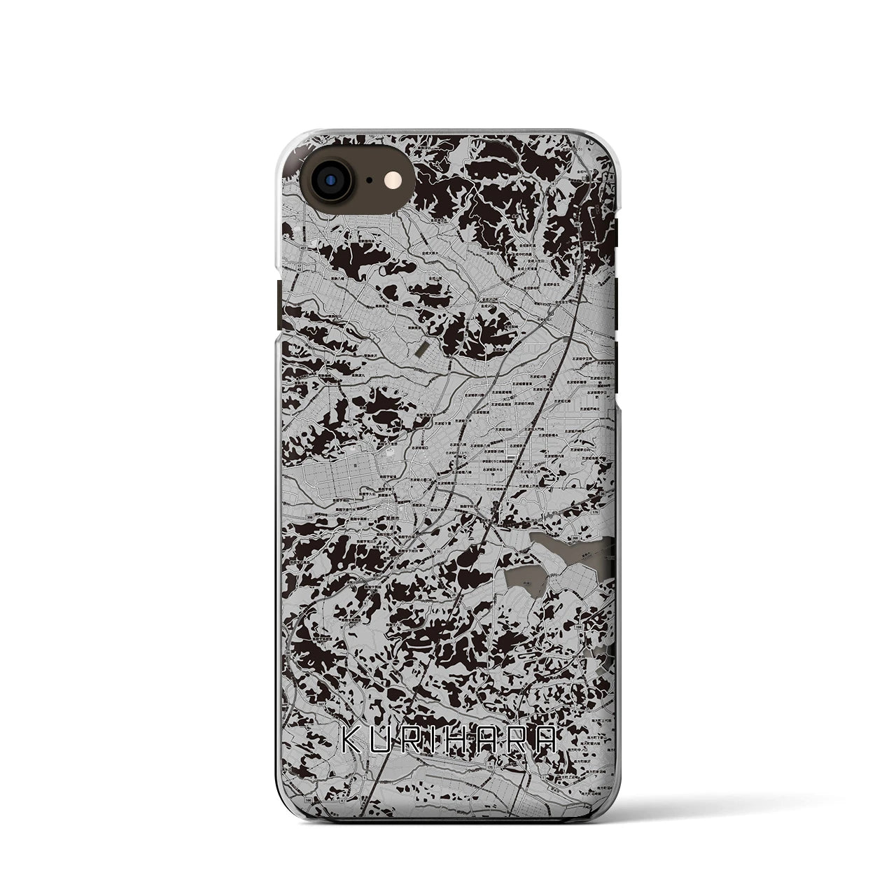 【栗原(宮城県)】地図柄iPhoneケース(クリアタイプ)