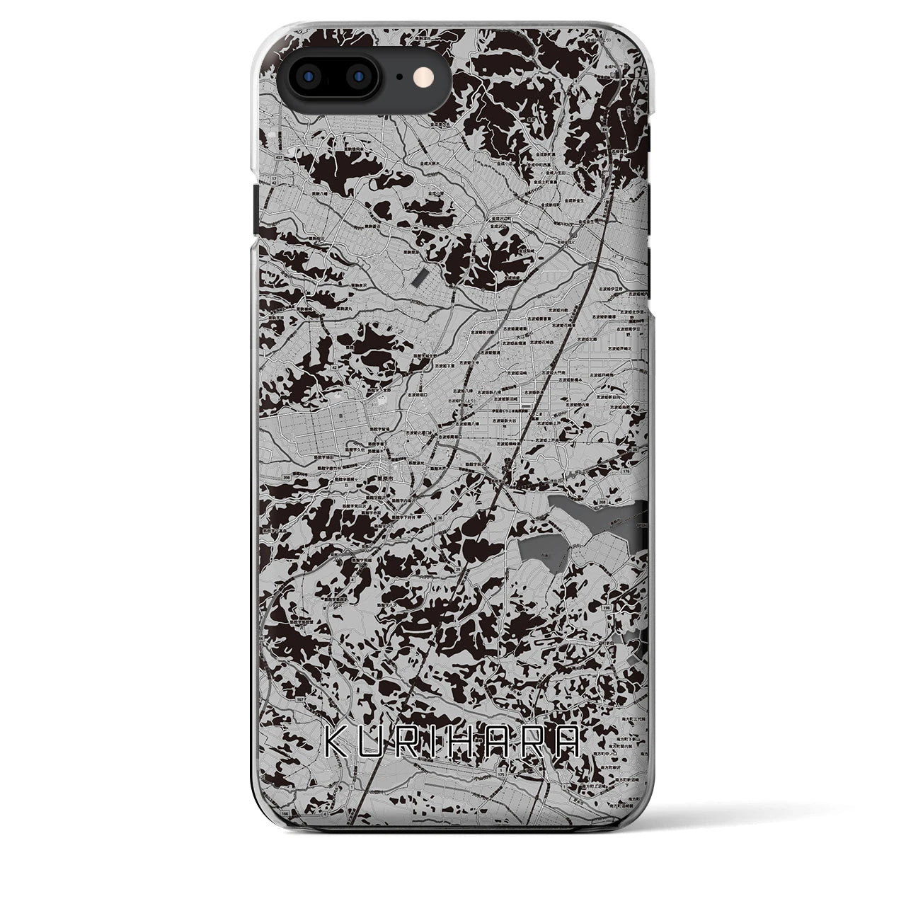 【栗原(宮城県)】地図柄iPhoneケース(クリアタイプ)