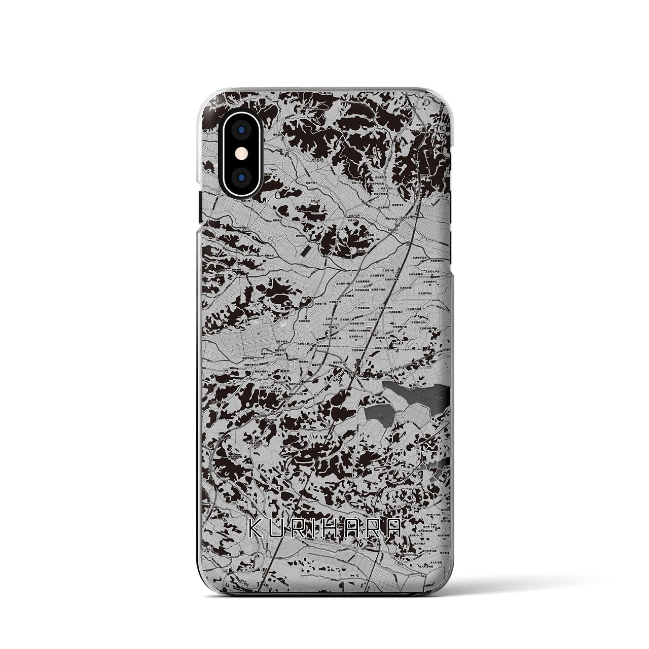 【栗原(宮城県)】地図柄iPhoneケース(クリアタイプ)