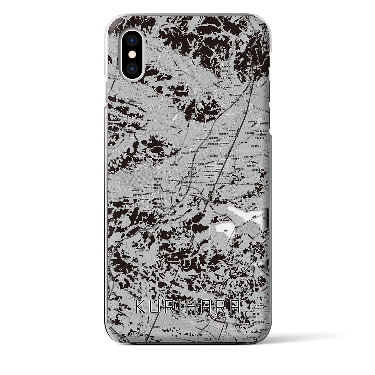 【栗原(宮城県)】地図柄iPhoneケース(クリアタイプ)