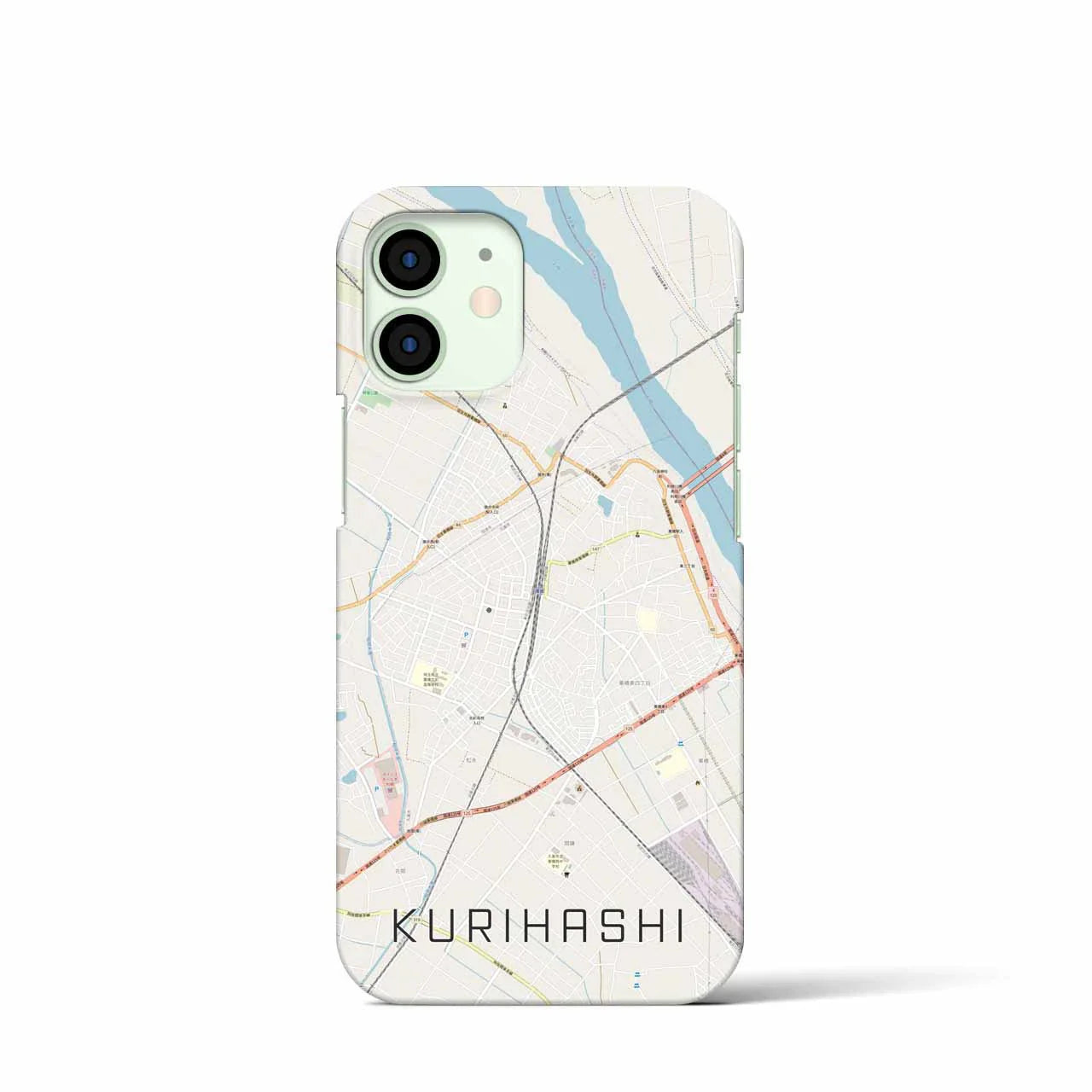 【栗橋(埼玉県)】地図柄iPhoneケース(バックカバータイプ)