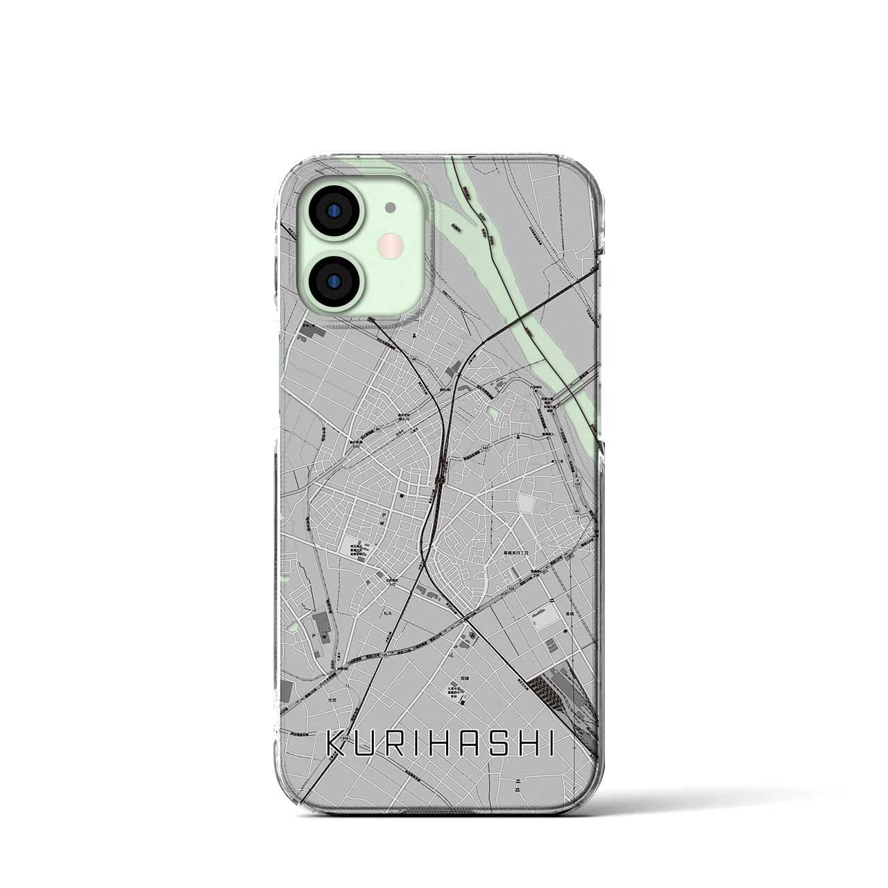 【栗橋(埼玉県)】地図柄iPhoneケース(クリアタイプ)