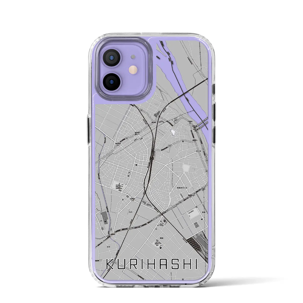 【栗橋(埼玉県)】地図柄iPhoneケース(MagSafeタイプ)
