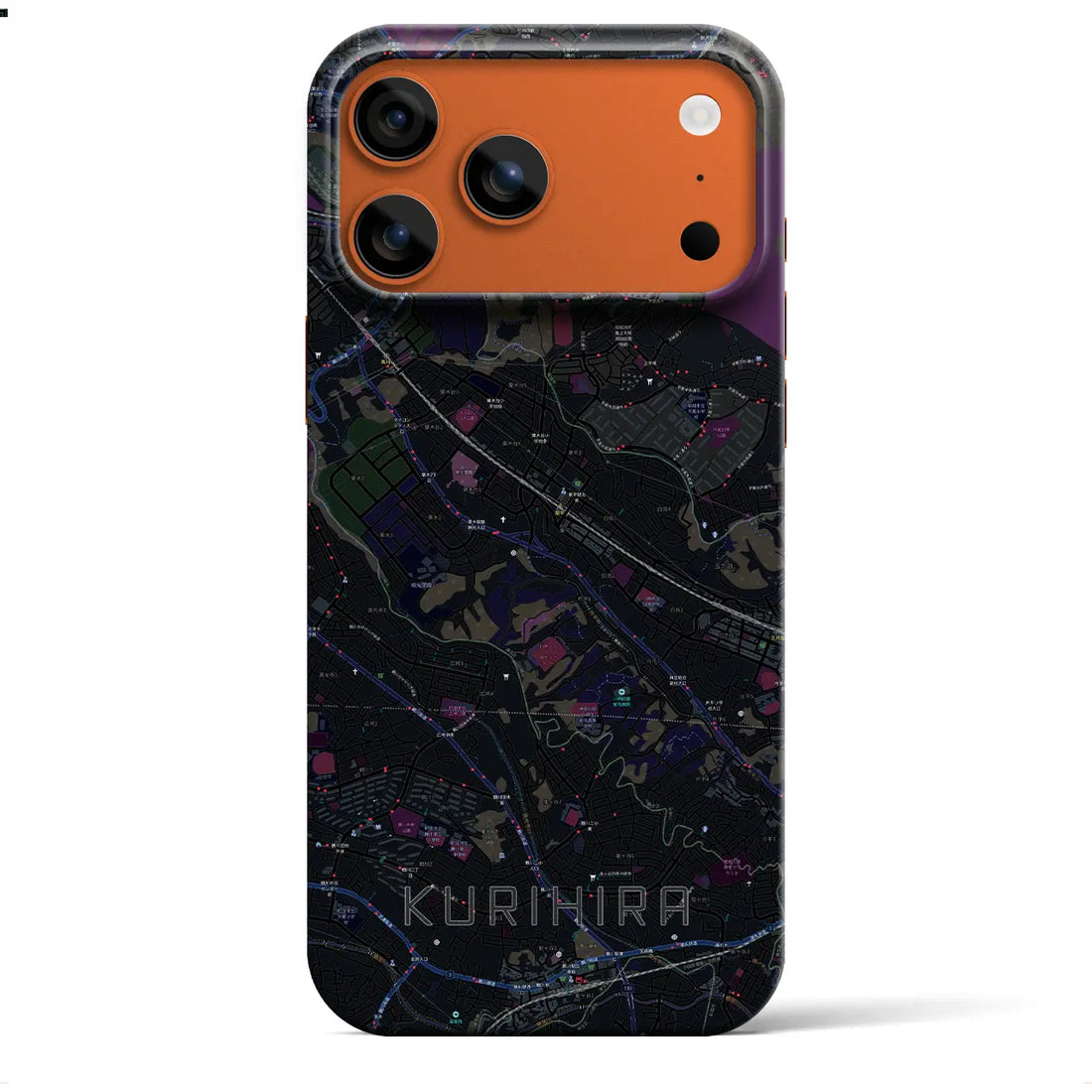 【栗平(神奈川県)】地図柄iPhoneケース(バックカバータイプ)