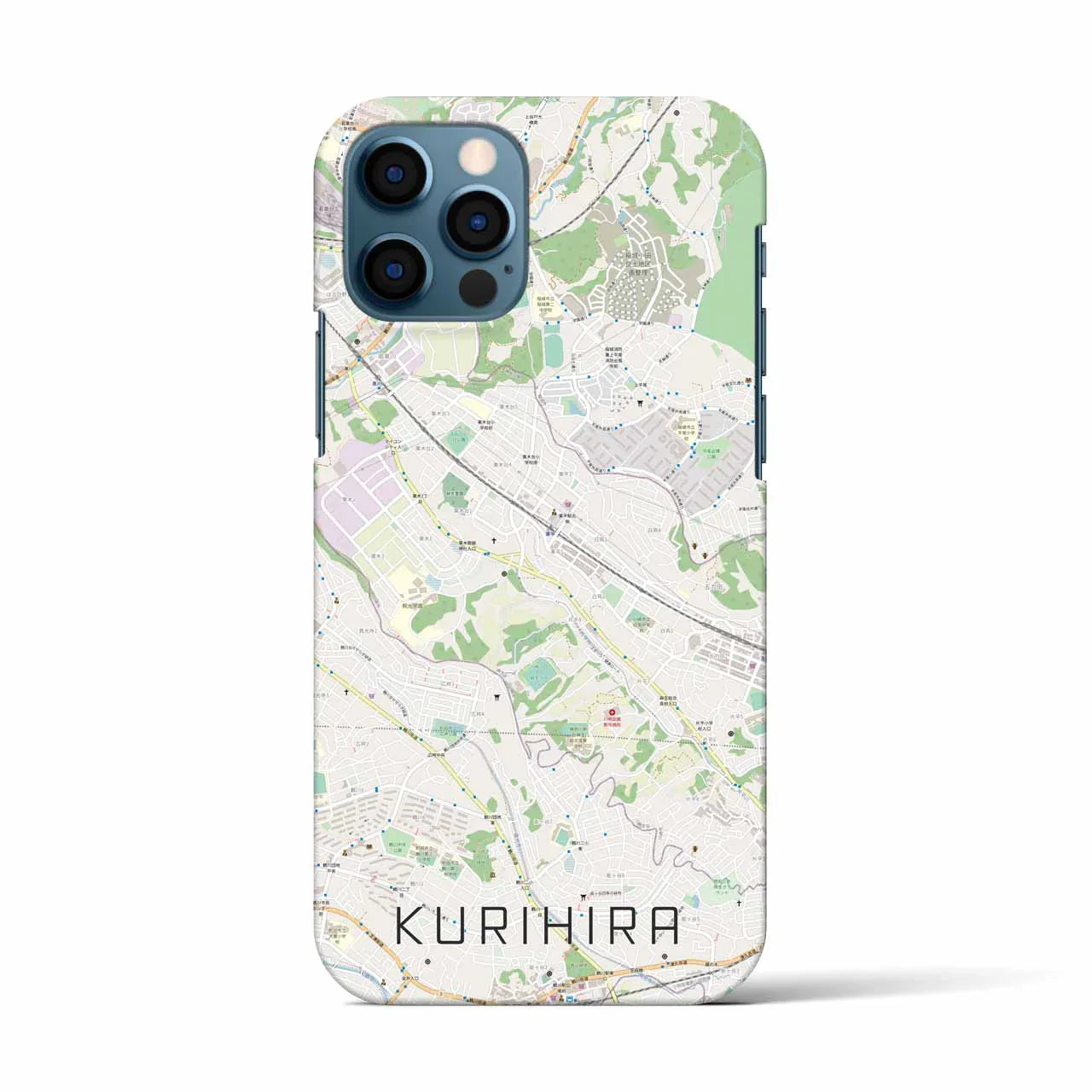 【栗平(神奈川県)】地図柄iPhoneケース(バックカバータイプ)