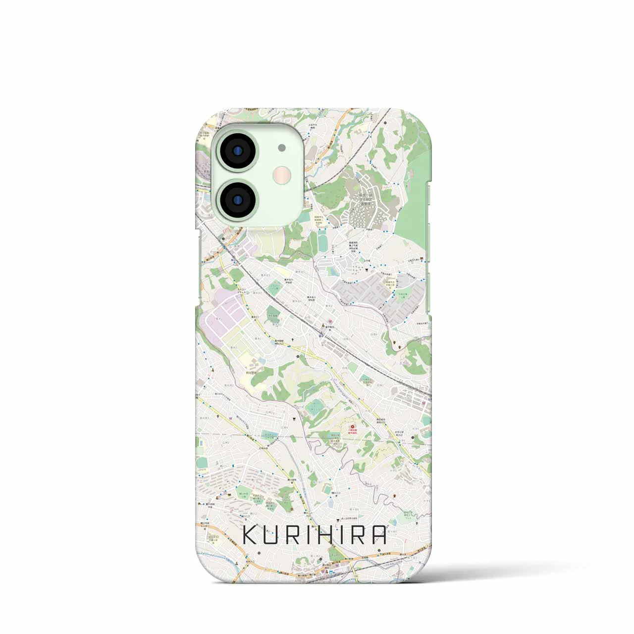 【栗平(神奈川県)】地図柄iPhoneケース(バックカバータイプ)