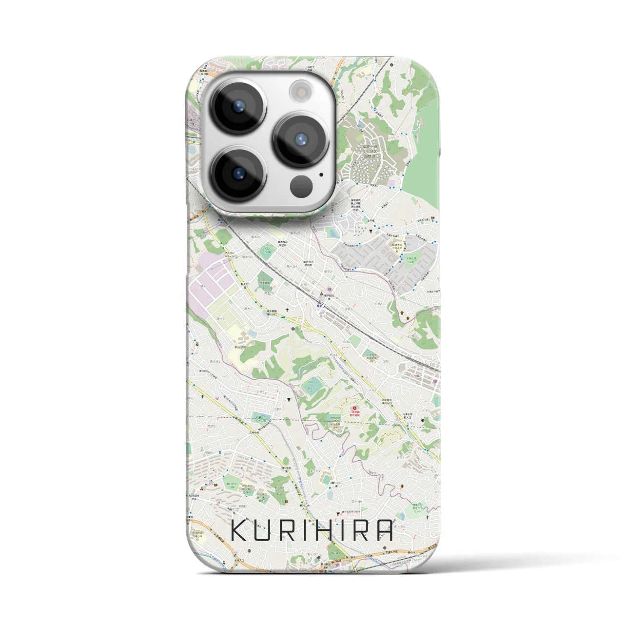 【栗平(神奈川県)】地図柄iPhoneケース(バックカバータイプ)