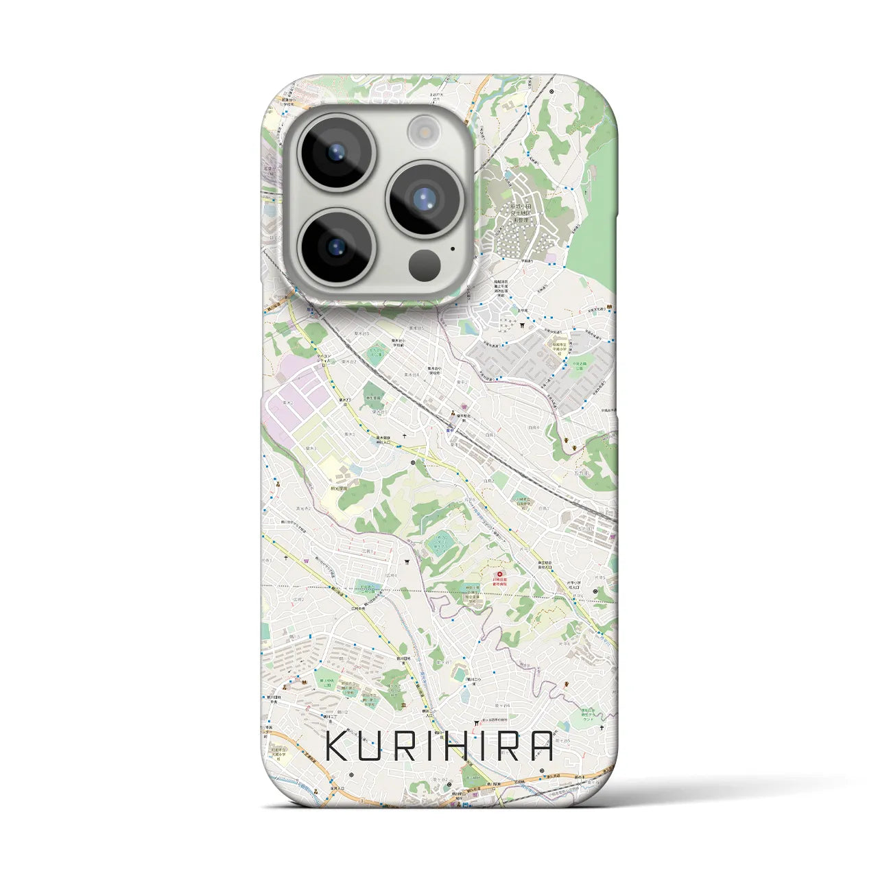 【栗平(神奈川県)】地図柄iPhoneケース(バックカバータイプ)