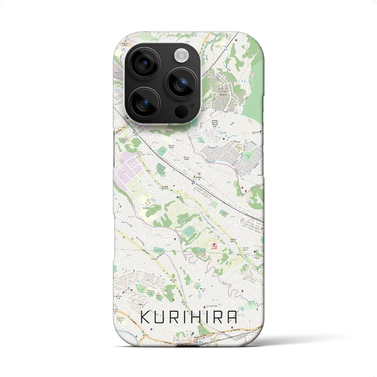 【栗平(神奈川県)】地図柄iPhoneケース(バックカバータイプ)