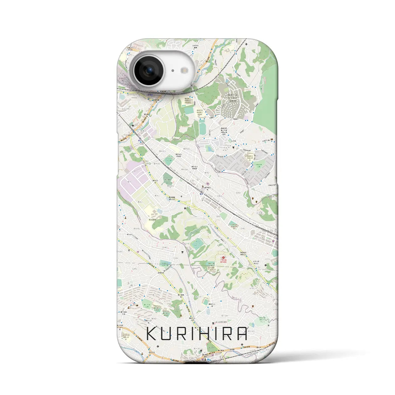 【栗平(神奈川県)】地図柄iPhoneケース(バックカバータイプ)