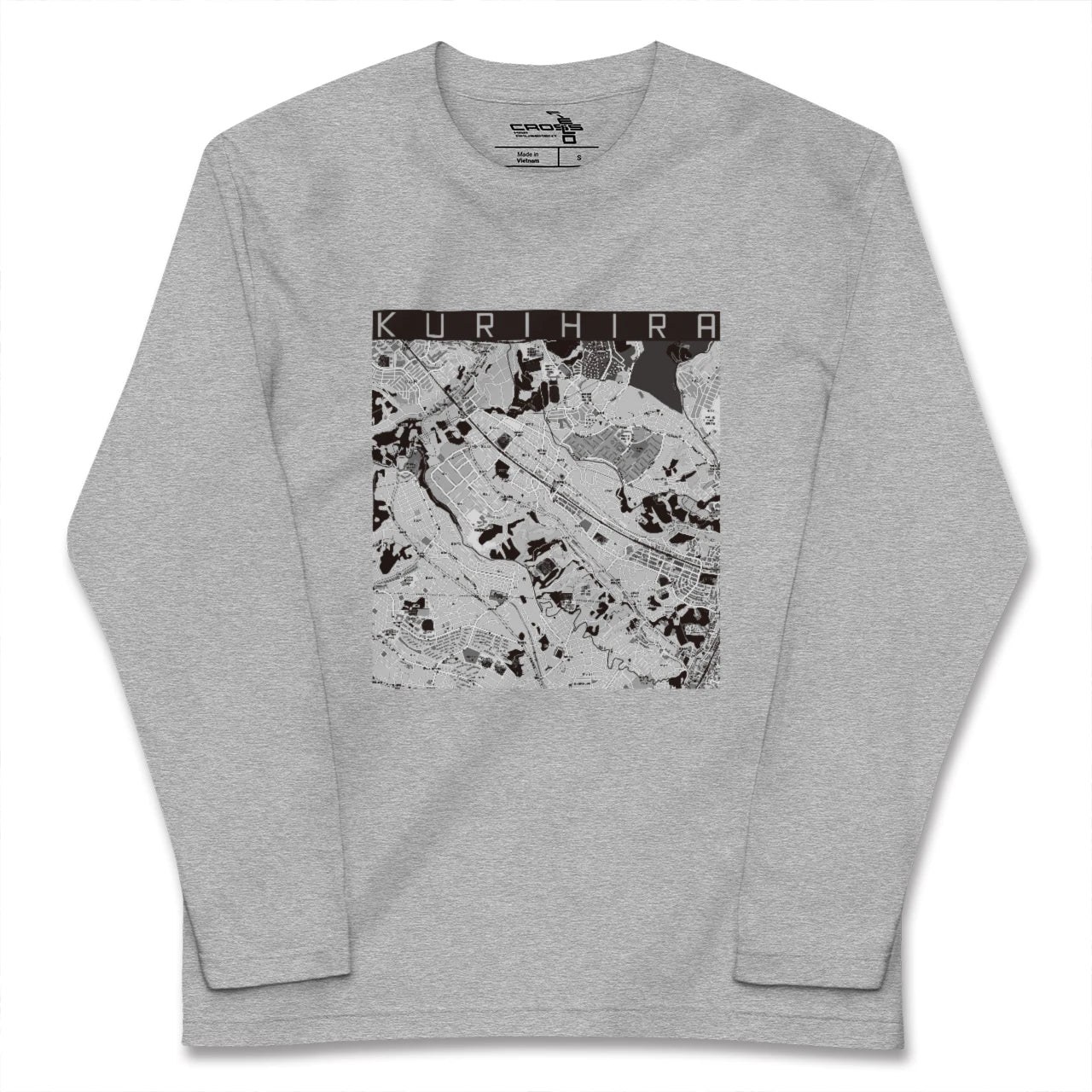 【栗平(神奈川県)】地図柄ロングスリーブTシャツ