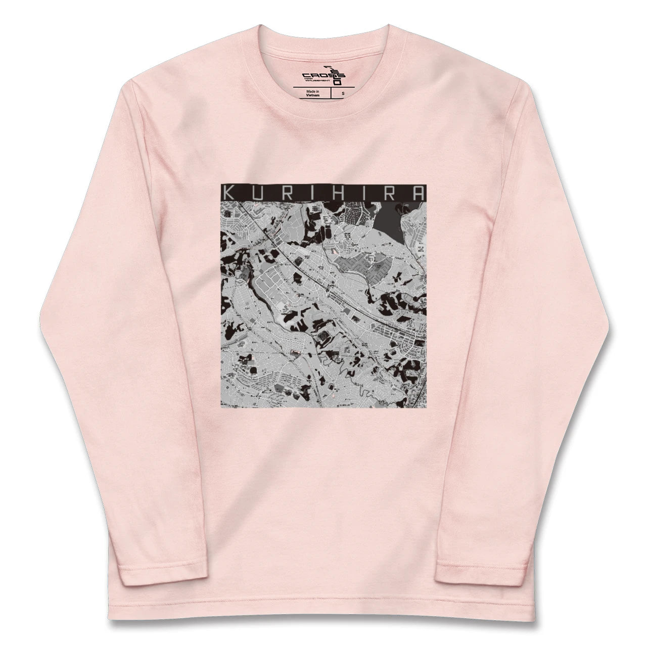 【栗平(神奈川県)】地図柄ロングスリーブTシャツ