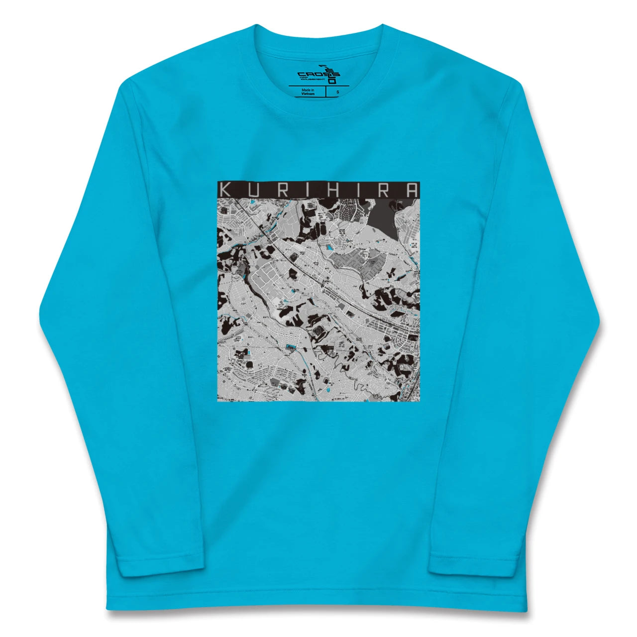 【栗平(神奈川県)】地図柄ロングスリーブTシャツ