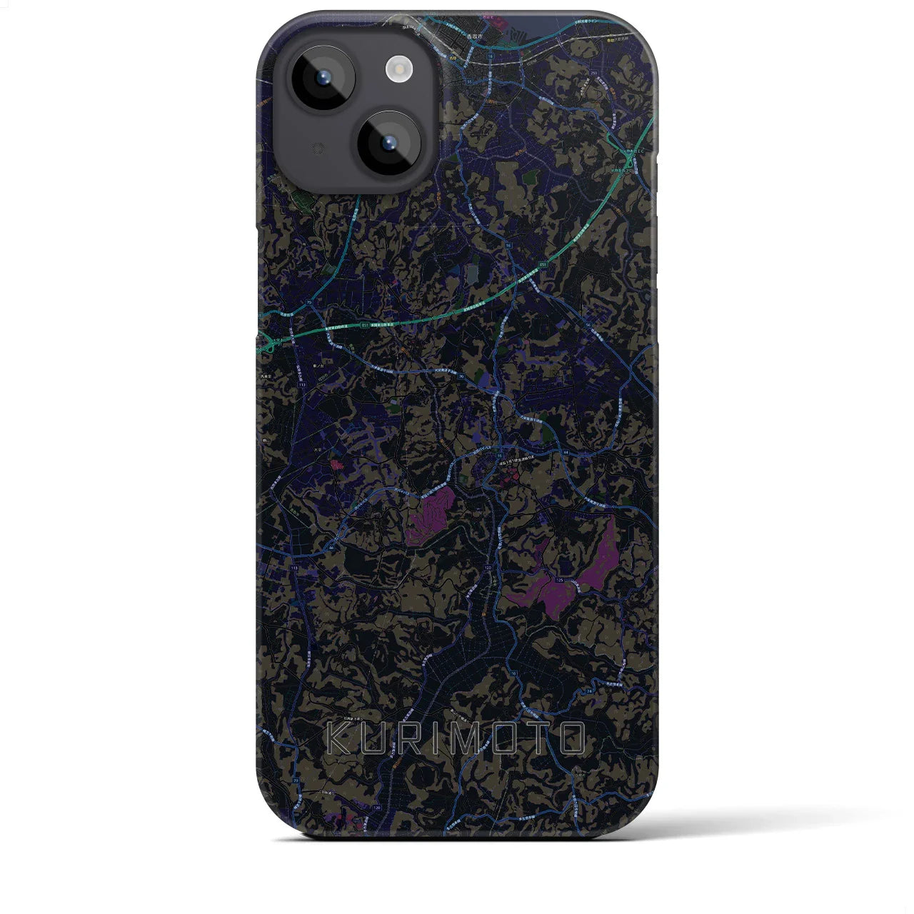 【栗源(千葉県)】地図柄iPhoneケース(バックカバータイプ)