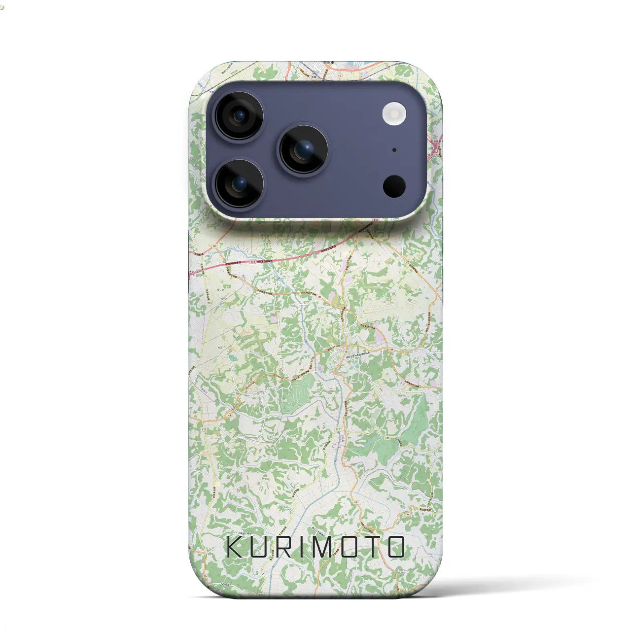 【栗源(千葉県)】地図柄iPhoneケース(バックカバータイプ)