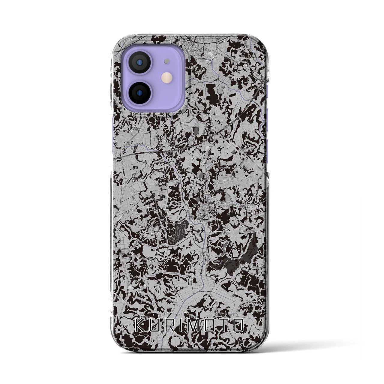 【栗源(千葉県)】地図柄iPhoneケース(クリアタイプ)