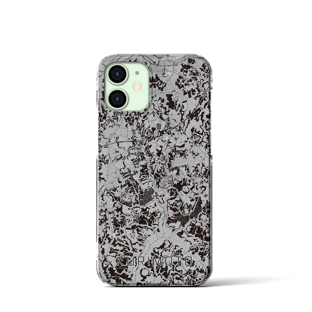 【栗源(千葉県)】地図柄iPhoneケース(クリアタイプ)