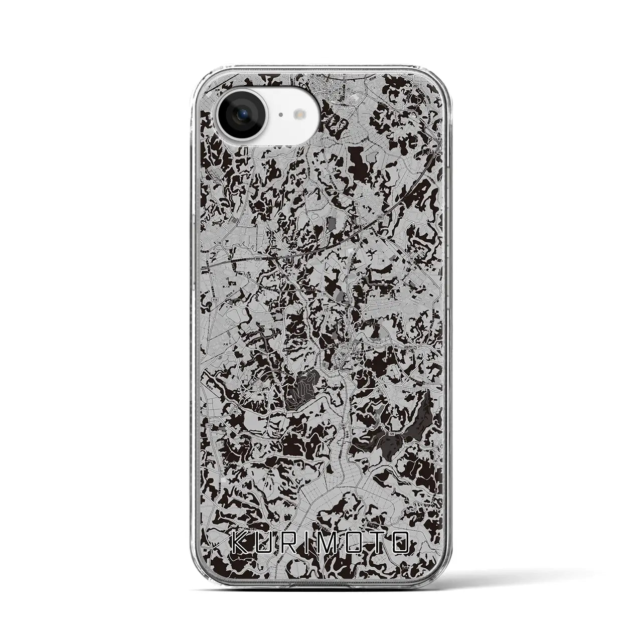 【栗源(千葉県)】地図柄iPhoneケース(クリアタイプ)