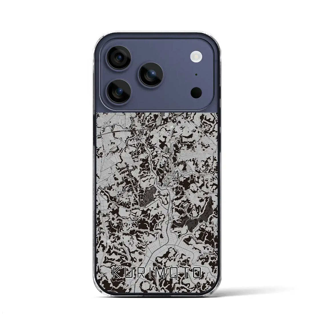 【栗源(千葉県)】地図柄iPhoneケース(クリアタイプ)