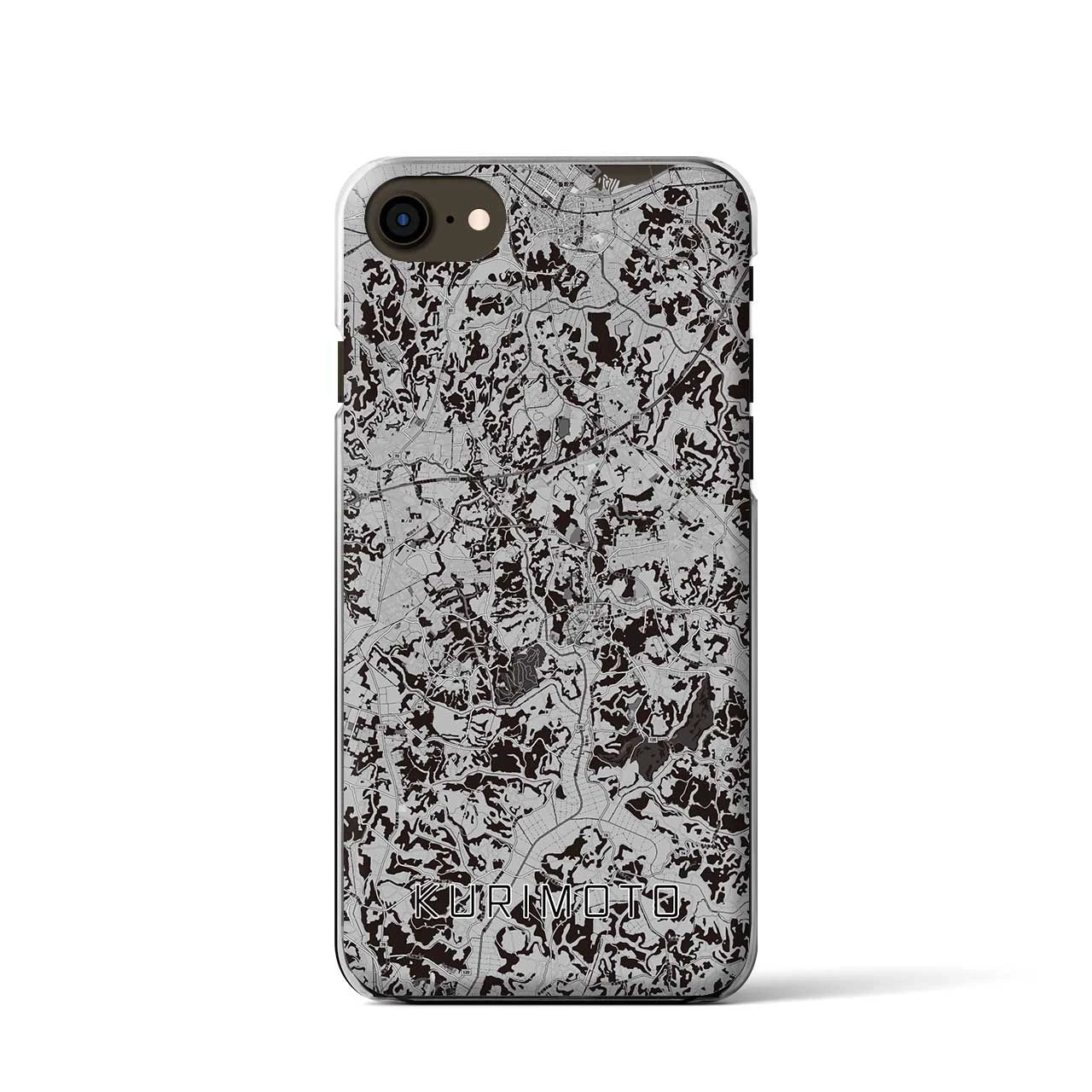 【栗源(千葉県)】地図柄iPhoneケース(クリアタイプ)