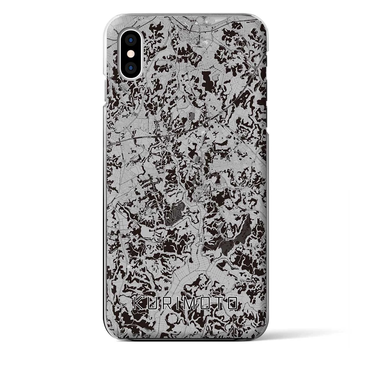 【栗源(千葉県)】地図柄iPhoneケース(クリアタイプ)