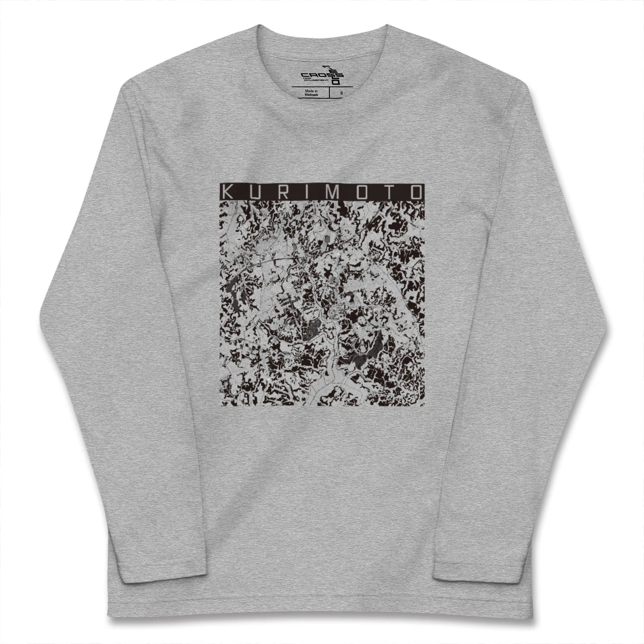 【栗源(千葉県)】地図柄ロングスリーブTシャツ