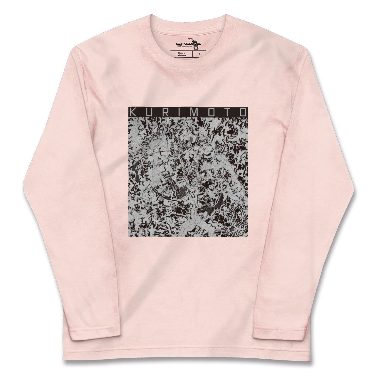 【栗源(千葉県)】地図柄ロングスリーブTシャツ