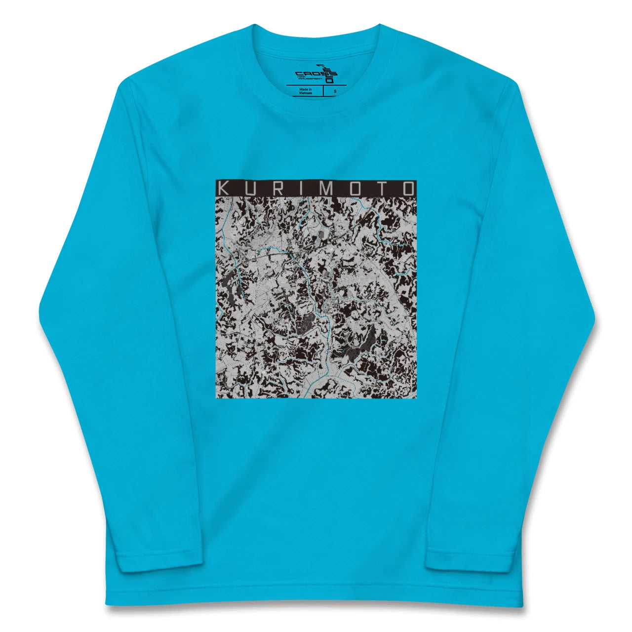 【栗源(千葉県)】地図柄ロングスリーブTシャツ